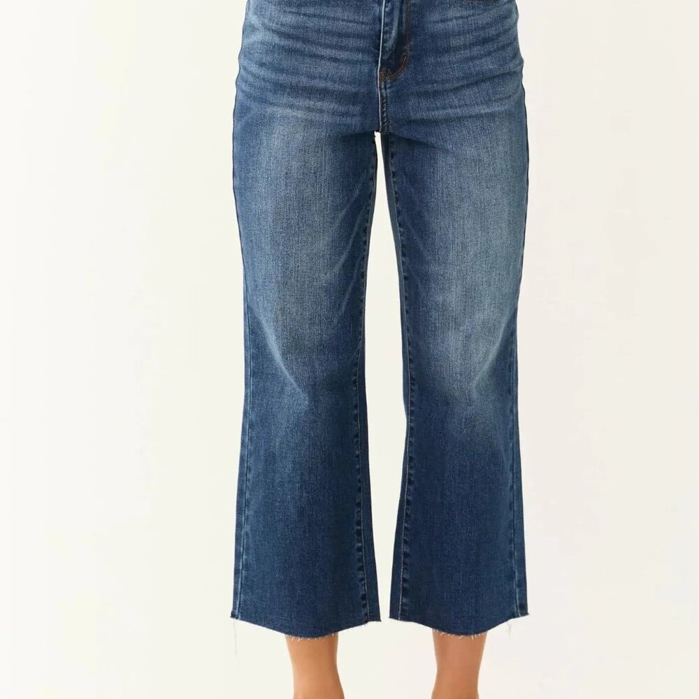 High Waisted Crop Denim